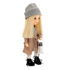 Mia In A Beige Trench Coat 32